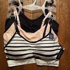Nautica 3 pack comfort seamless lounge‎ sports bras